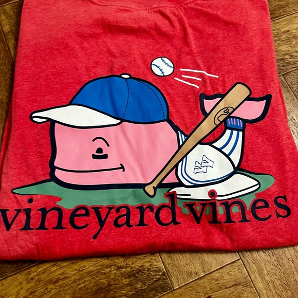 Vineyard Vines Baseball Red Men's Shirt Size XS - Picture 3 of 3